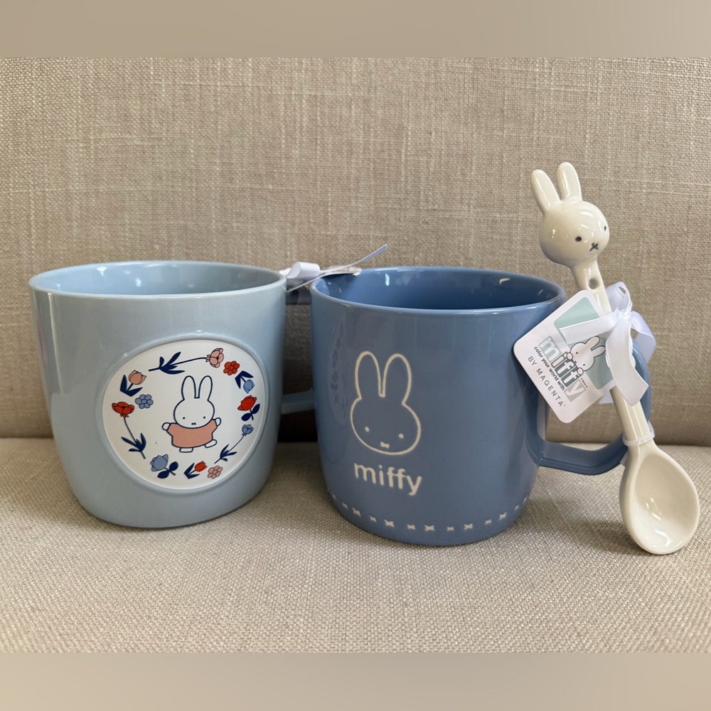 NWT. Miffy Set of Two Mugs, OS